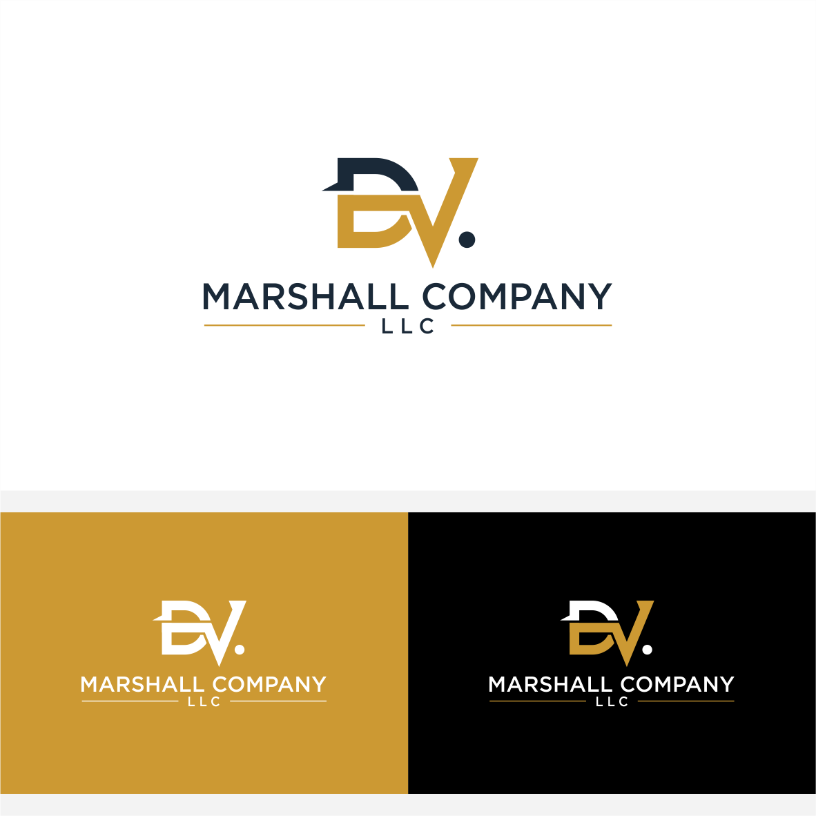 Upmarket, Elegant Logo Design for D.V. Marshall Company LLC by vintana ...