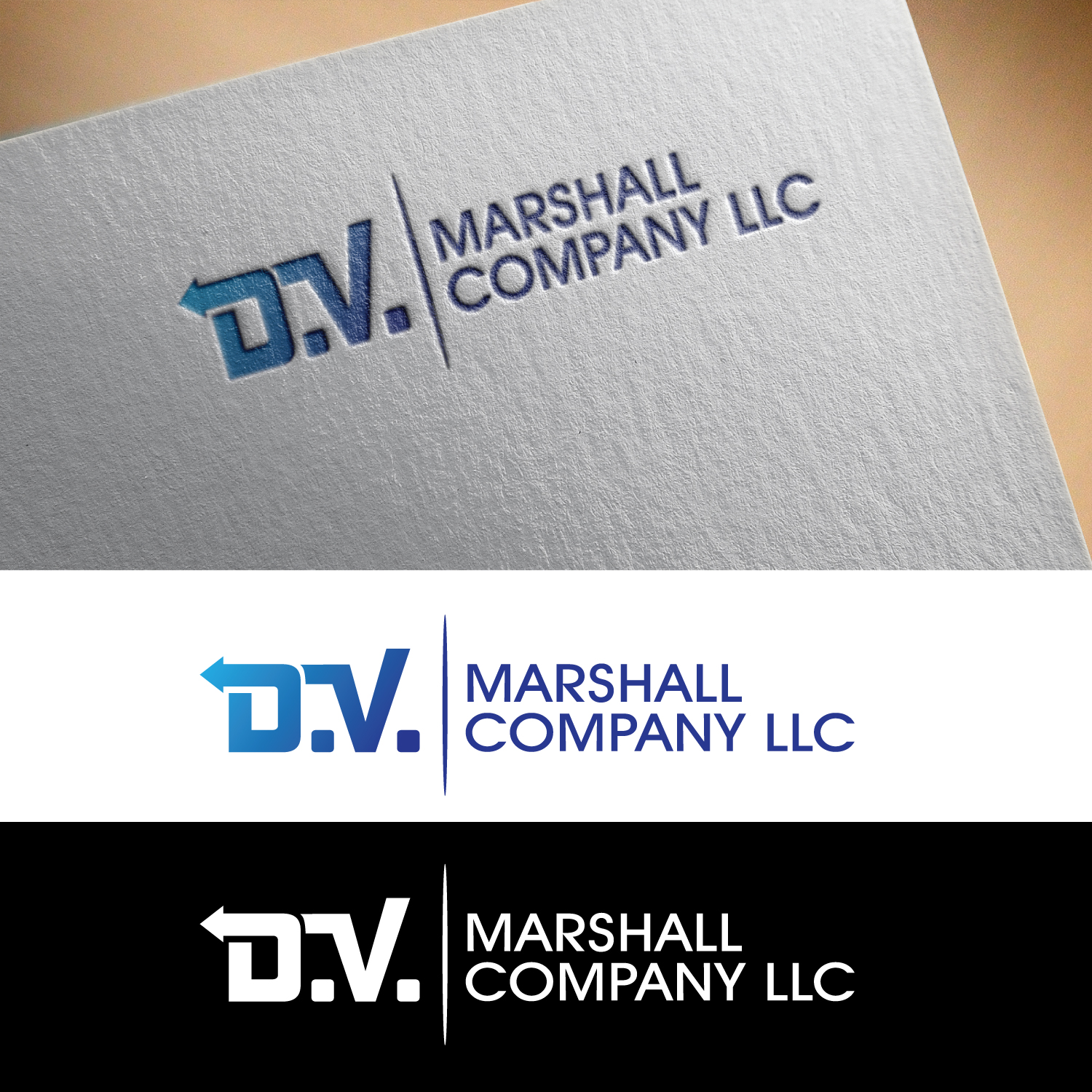 Logo Design by GODDREAMCREATION for D.V. Marshall Company LLC | Design #33504854