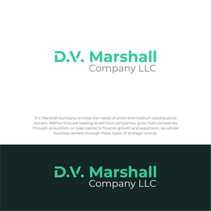 Logo Design by zegafzulfikart for D.V. Marshall Company LLC | Design: #33505449