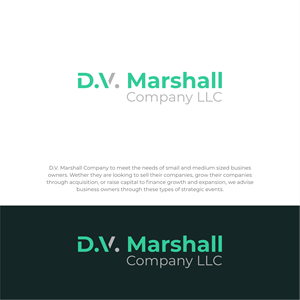 Logo Design by zegafzulfikart for D.V. Marshall Company LLC | Design: #33505450