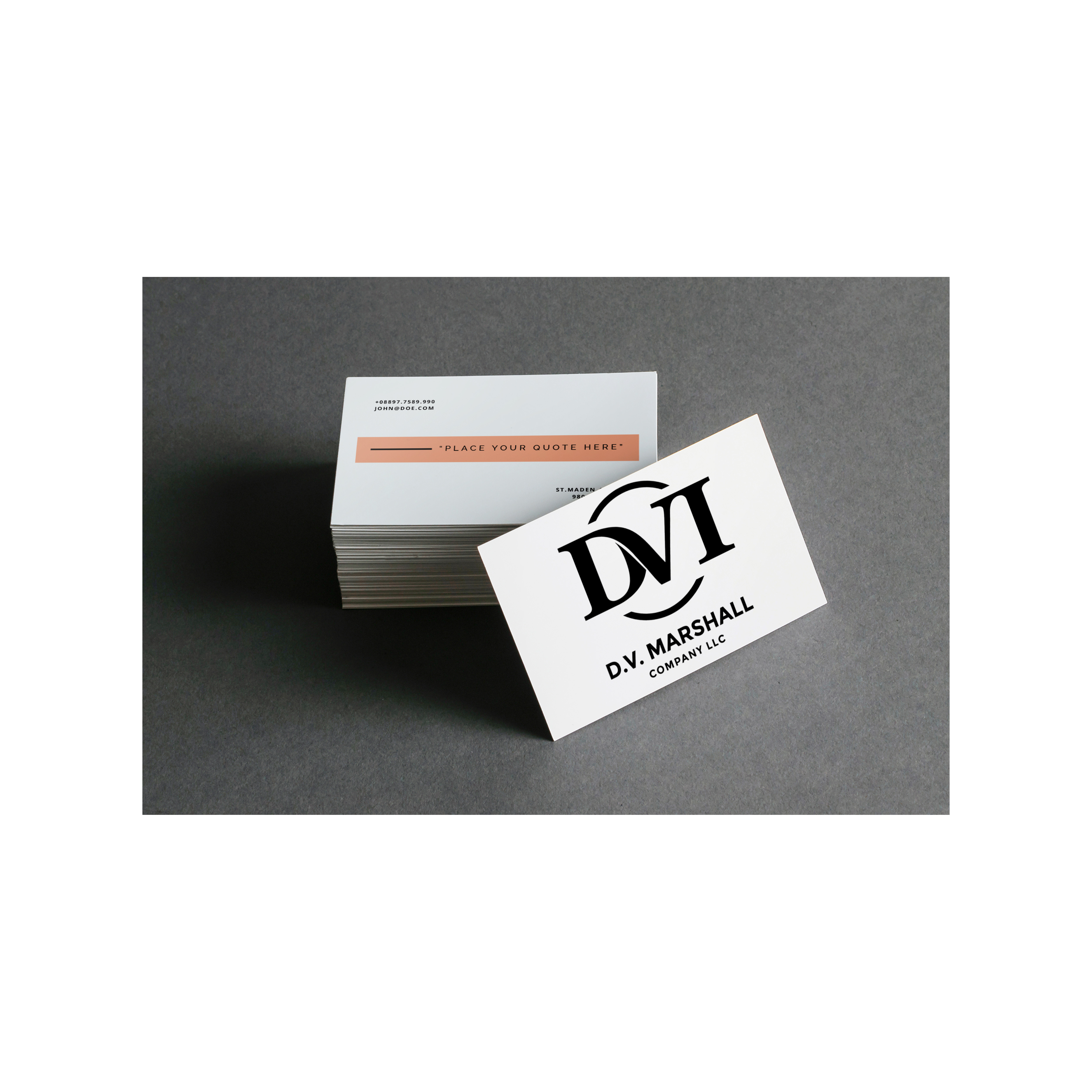 Logo-Design von Andre Swaby Creative Studio für D.V. Marshall Company LLC | Design #33513068