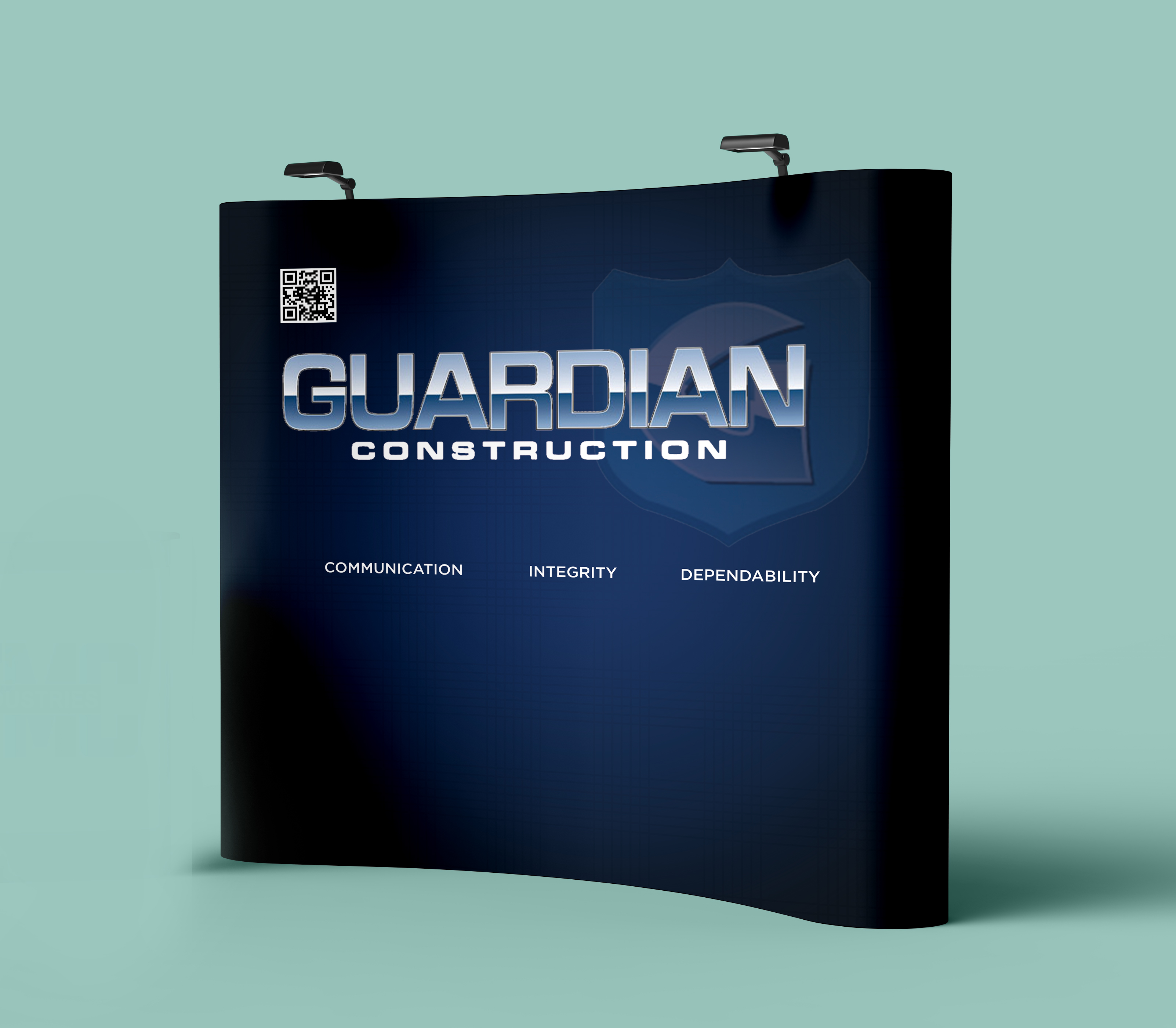 Messestand-Design von Sun Creative für GUARDIAN CONSTRUCTION   | Design #33513965