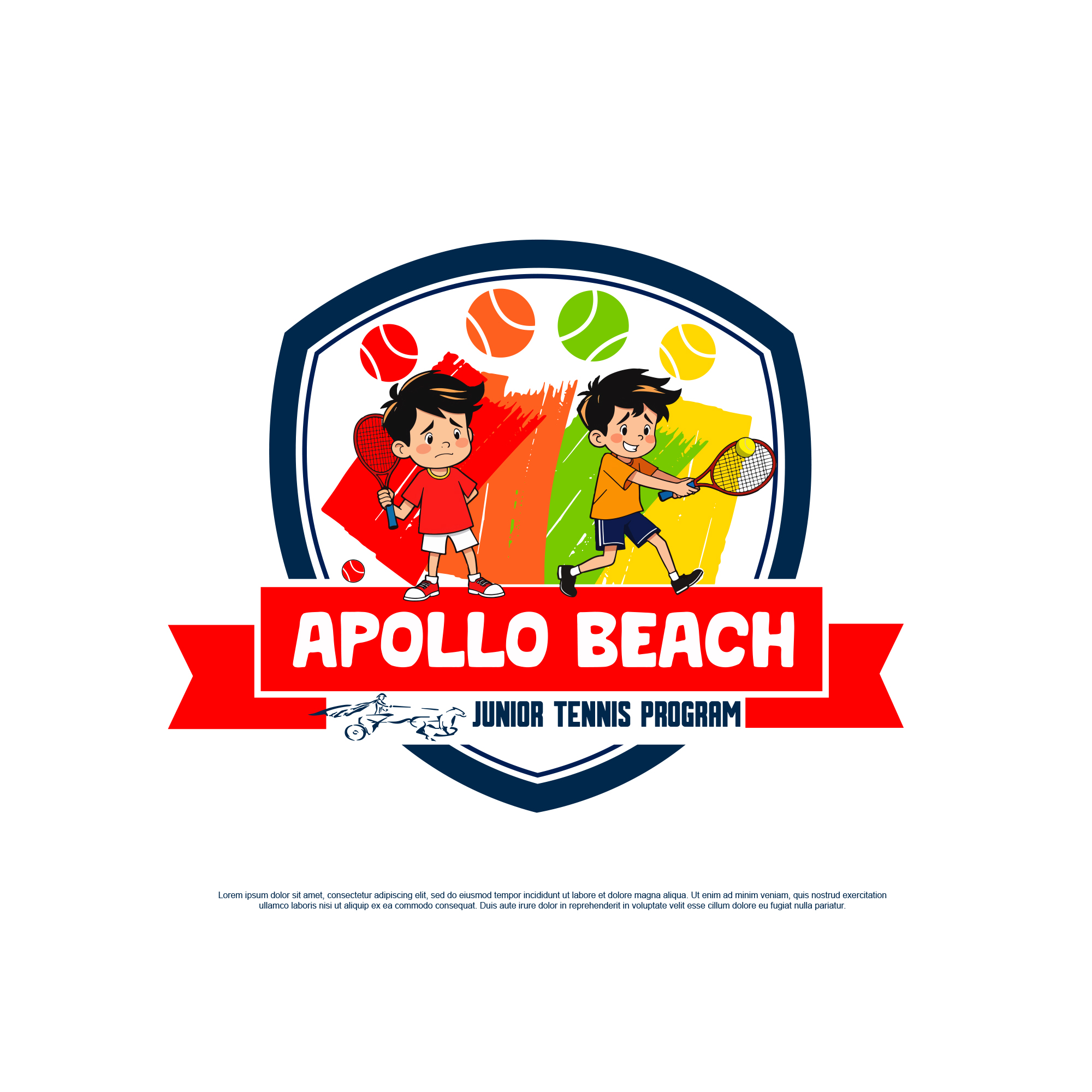 Logo Design by Jelena B for Apollo Beach Racquet & Fitness Club | Design #33513982