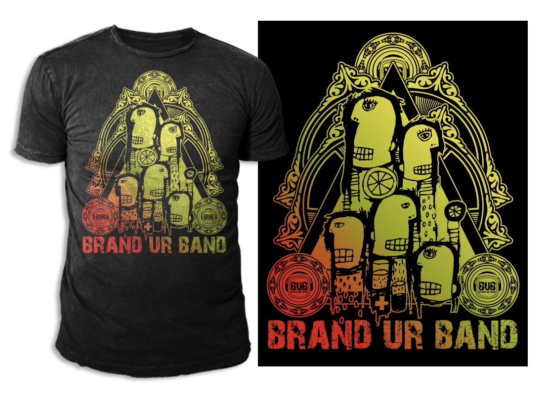 Design de T-shirt par swo0osh pour Brand Ur Band LLC | Design #3302338