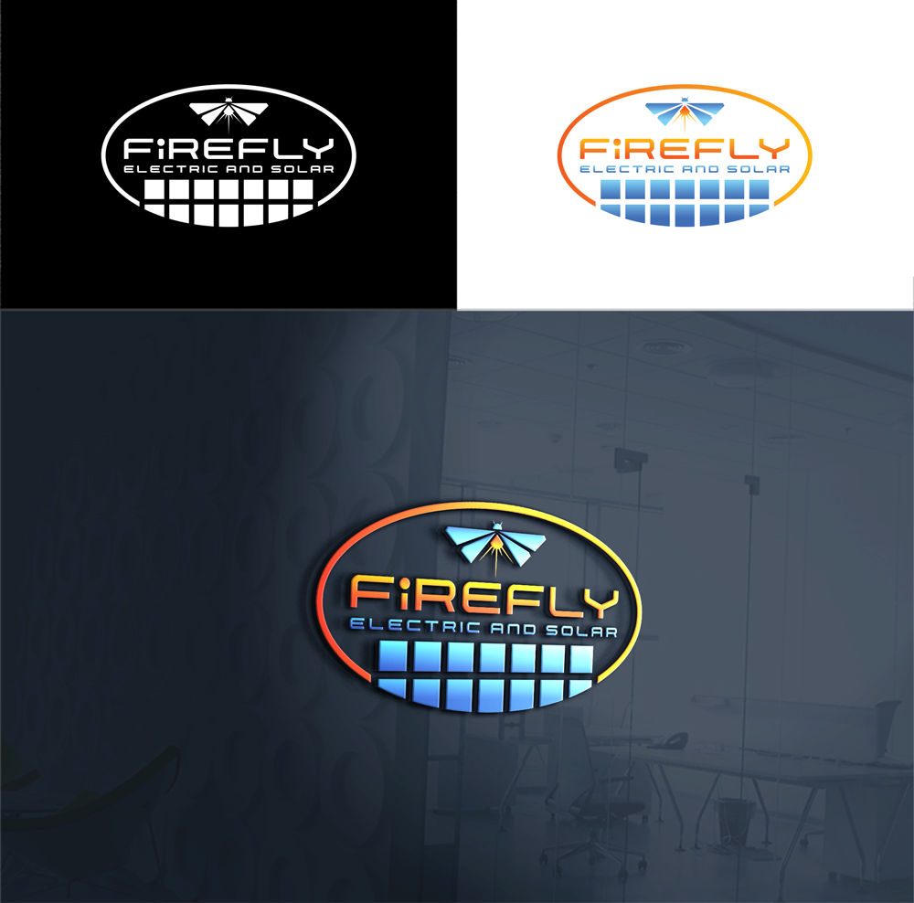Logo Design by RA-bica for Firefly Electric and Solar | Design #33542007