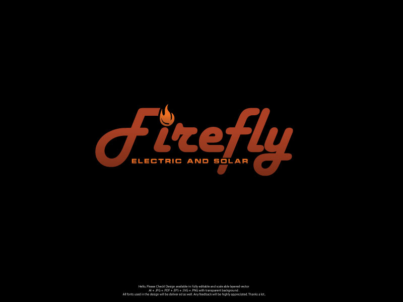 Logo Design by skart for Firefly Electric and Solar | Design #33523965