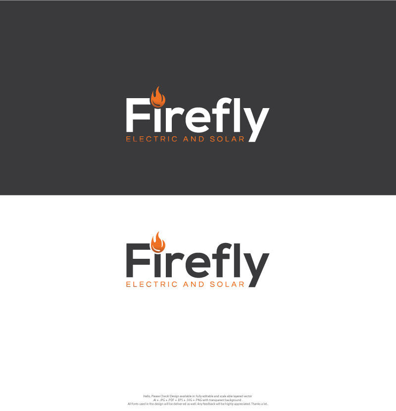 Logo Design by skart for Firefly Electric and Solar | Design #33527110
