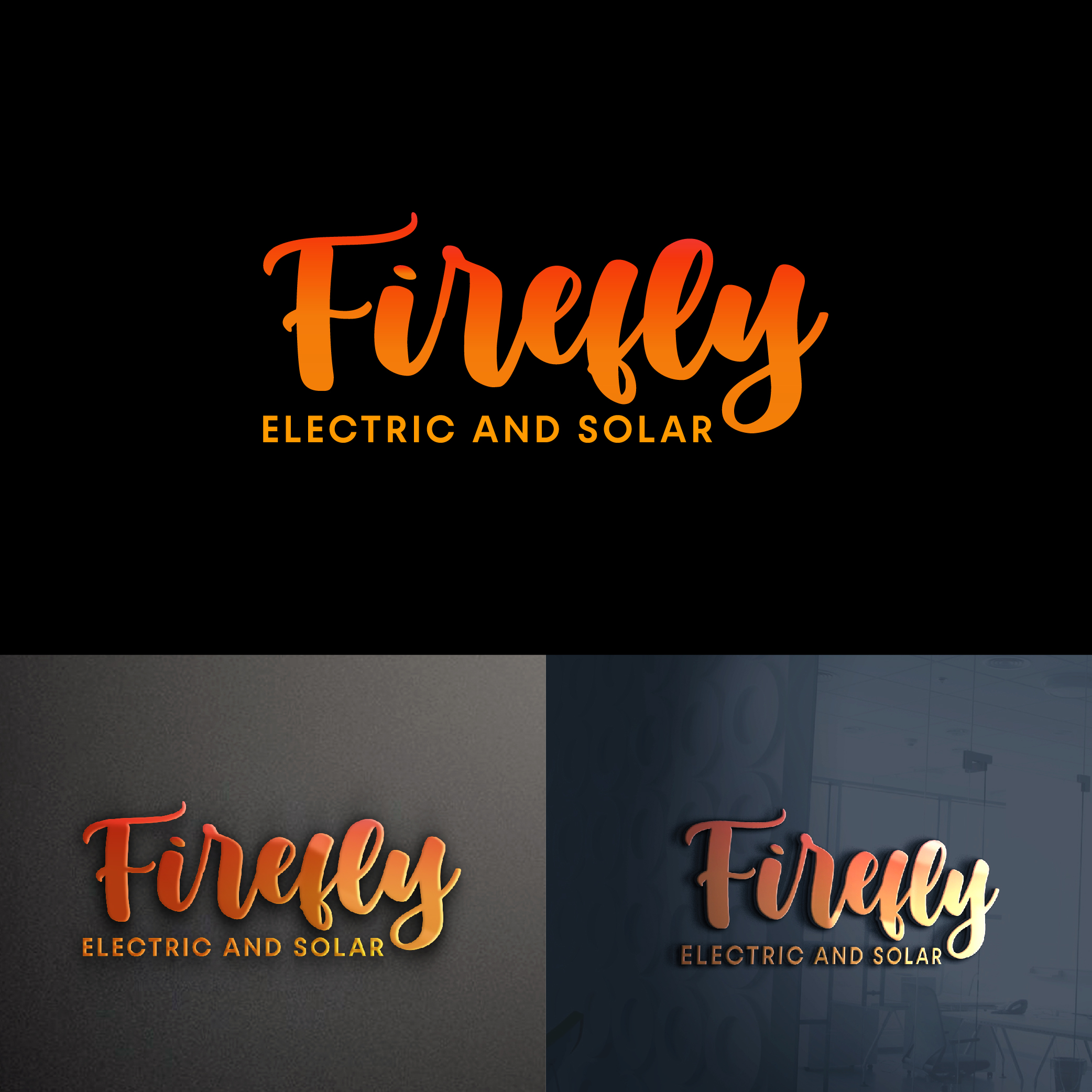 Logo Design by designer profile for Firefly Electric and Solar | Design #33532333
