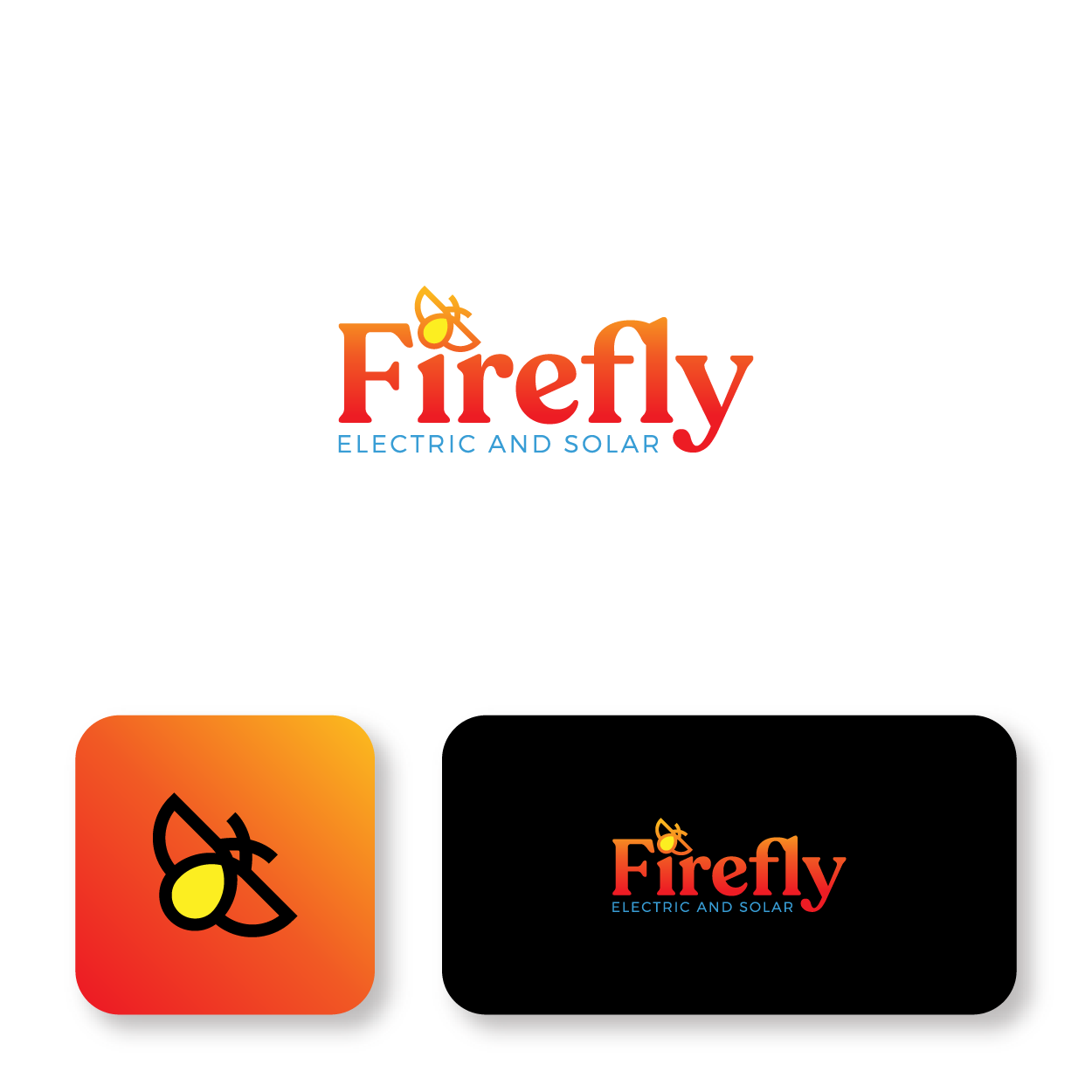 Logo Design by MatahariMerah for Firefly Electric and Solar | Design #33525277