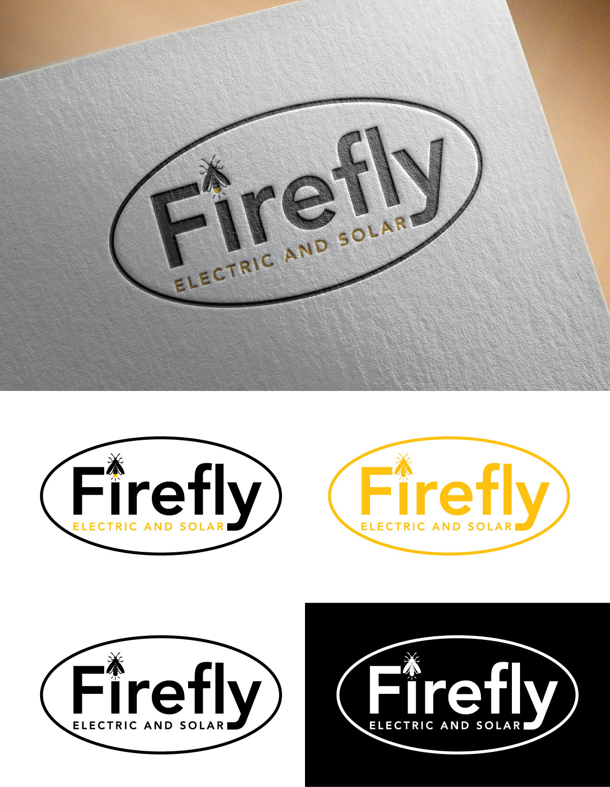 Logo Design by UN for Firefly Electric and Solar | Design #33527109