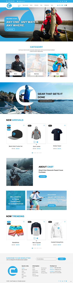 Web Design by pb for Cast Threads | Design: #33528022