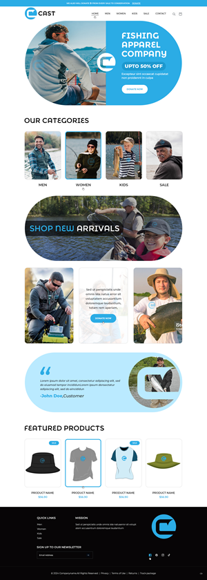 Web Design by pb for Cast Threads | Design: #33528023
