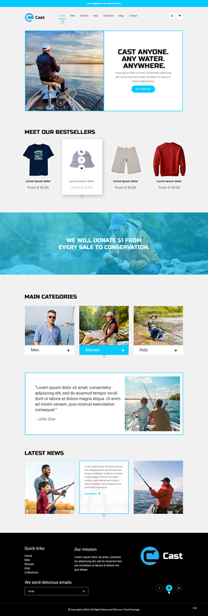 Web Design by pb for Cast Threads | Design: #33528024