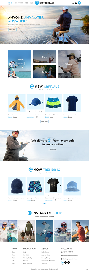 Web Design by pb for Cast Threads | Design: #33528026
