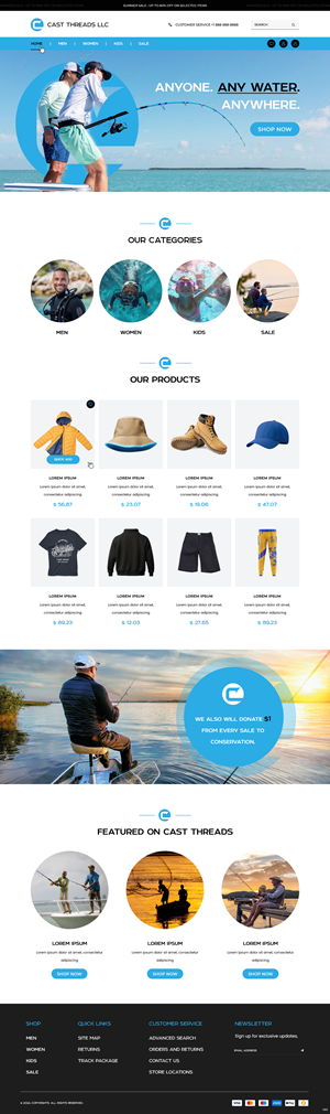 Web Design by pb for Cast Threads | Design: #33528028