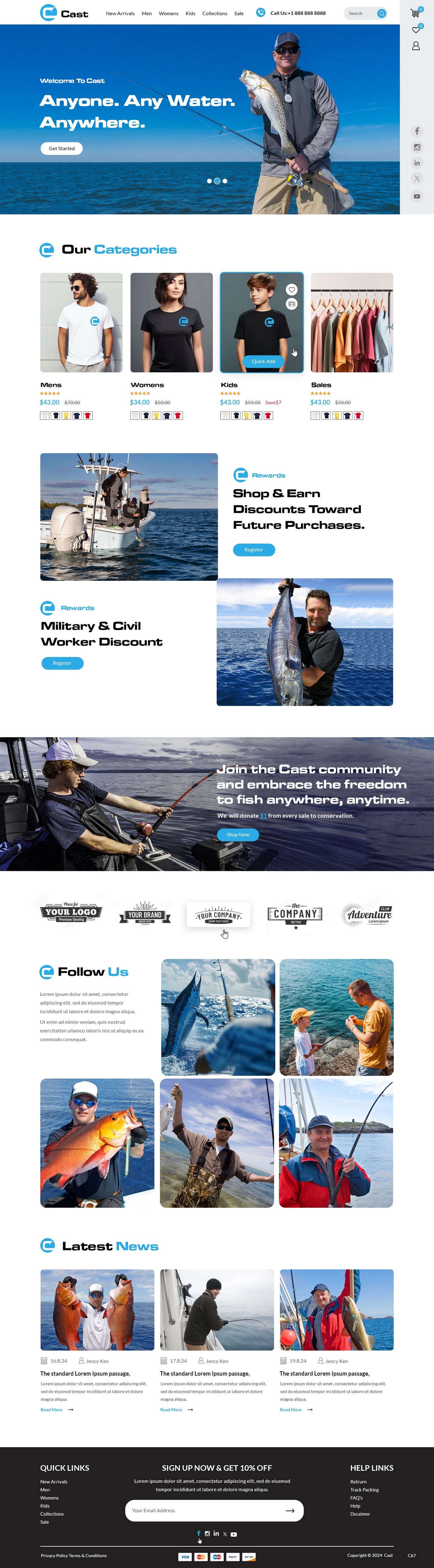 Web Design by pb for Cast Threads | Design #33528029