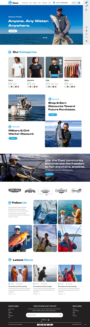 Web Design by pb for Cast Threads | Design: #33528029