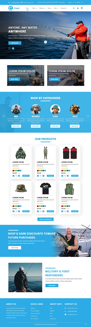 Web Design by pb for Cast Threads | Design: #33528034