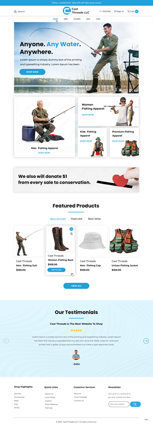 Web Design by pb for Cast Threads | Design: #33536410