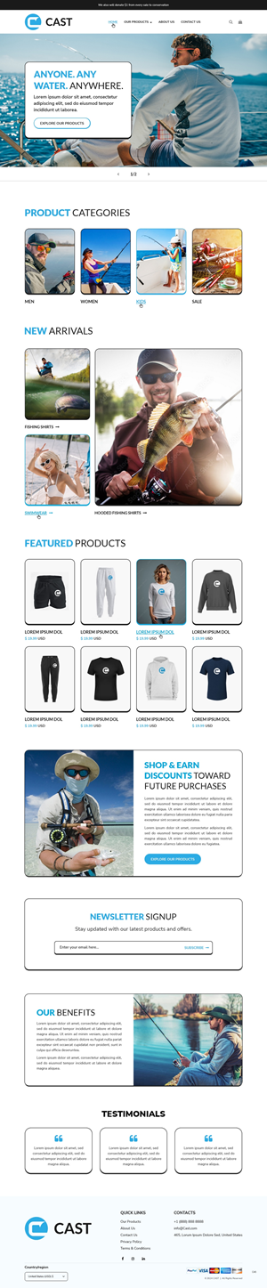 Web Design by pb for Cast Threads | Design: #33536412