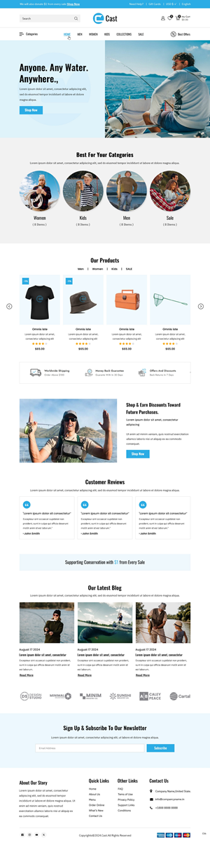 Web Design by pb for Cast Threads | Design: #33536414