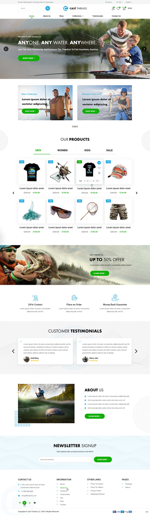 Web Design by pb for Cast Threads | Design: #33536416