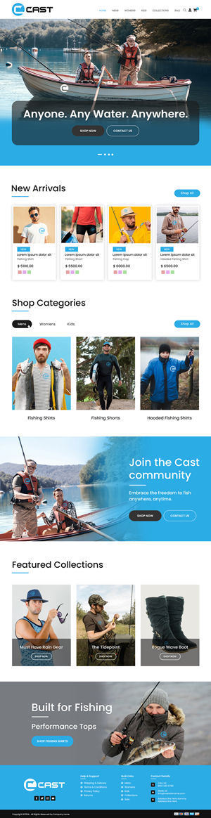 Web Design by Creations Box 2015 for Cast Threads | Design #33525313