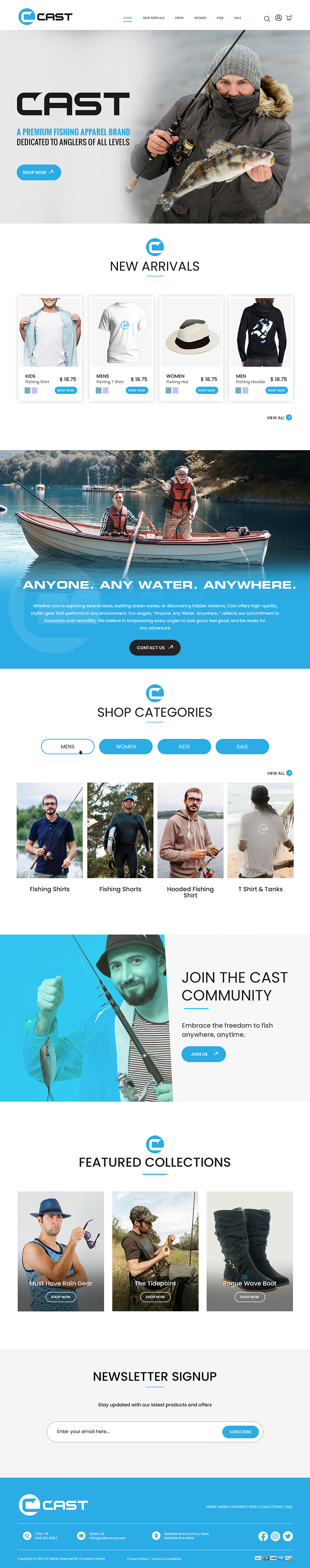 Web Design by Creations Box 2015 for Cast Threads | Design #33528365