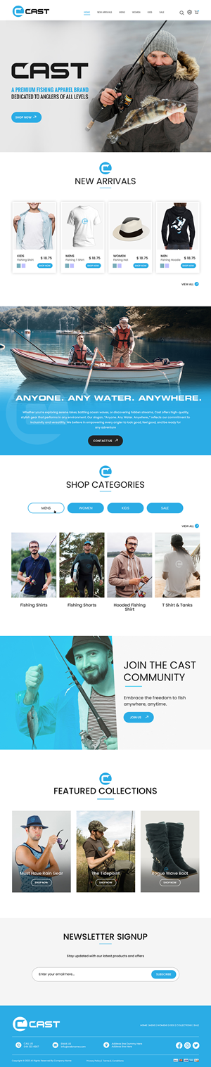 Web Design by Creations Box 2015 for Cast Threads | Design: #33528365