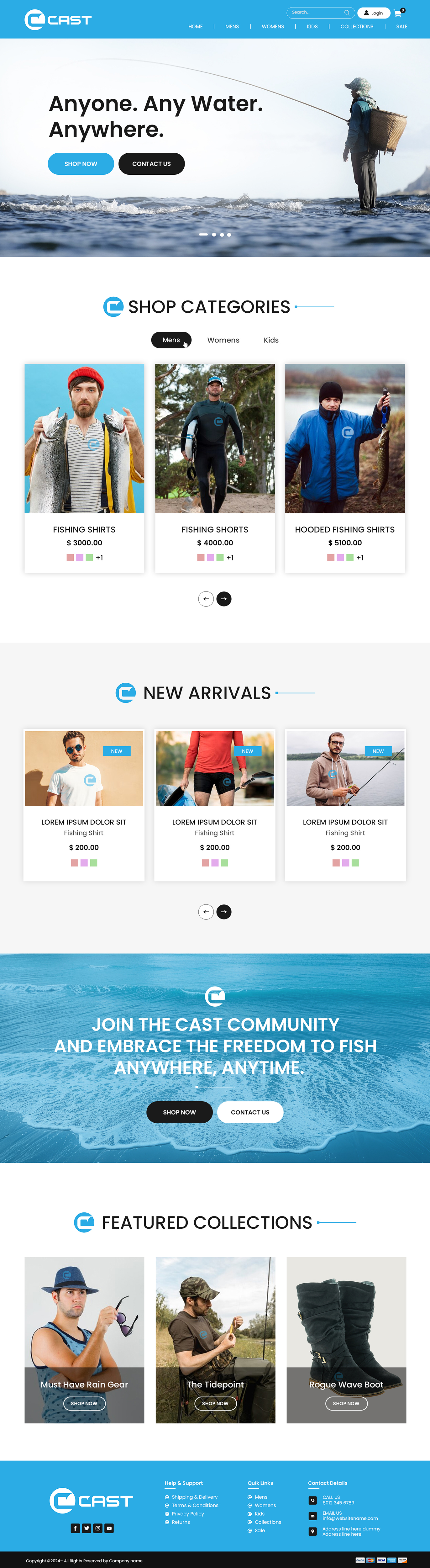Web Design by Creations Box 2015 for Cast Threads | Design #33530498