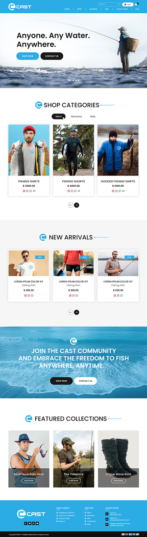 Web Design by Creations Box 2015 for Cast Threads | Design: #33530498