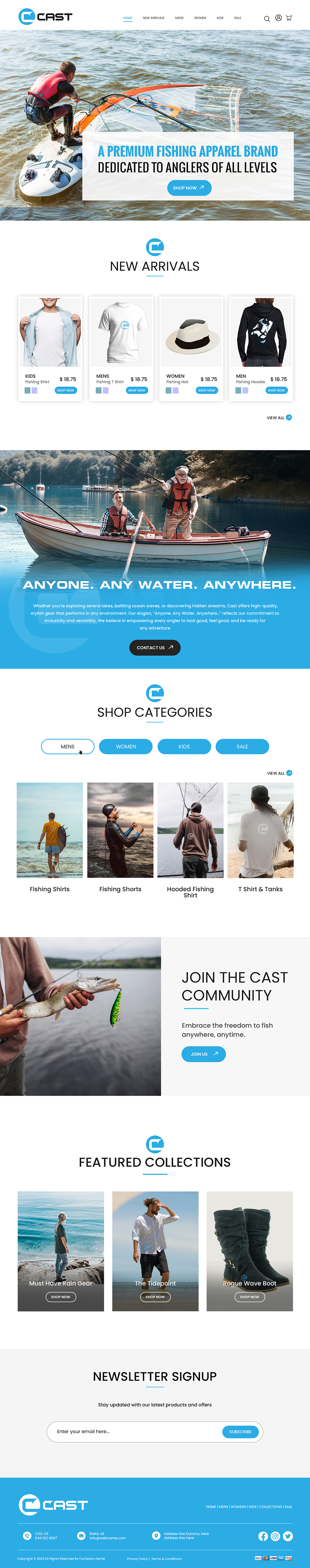 Web Design by Creations Box 2015 for Cast Threads | Design #33530501