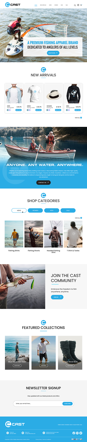 Web Design by Creations Box 2015 for Cast Threads | Design: #33530501