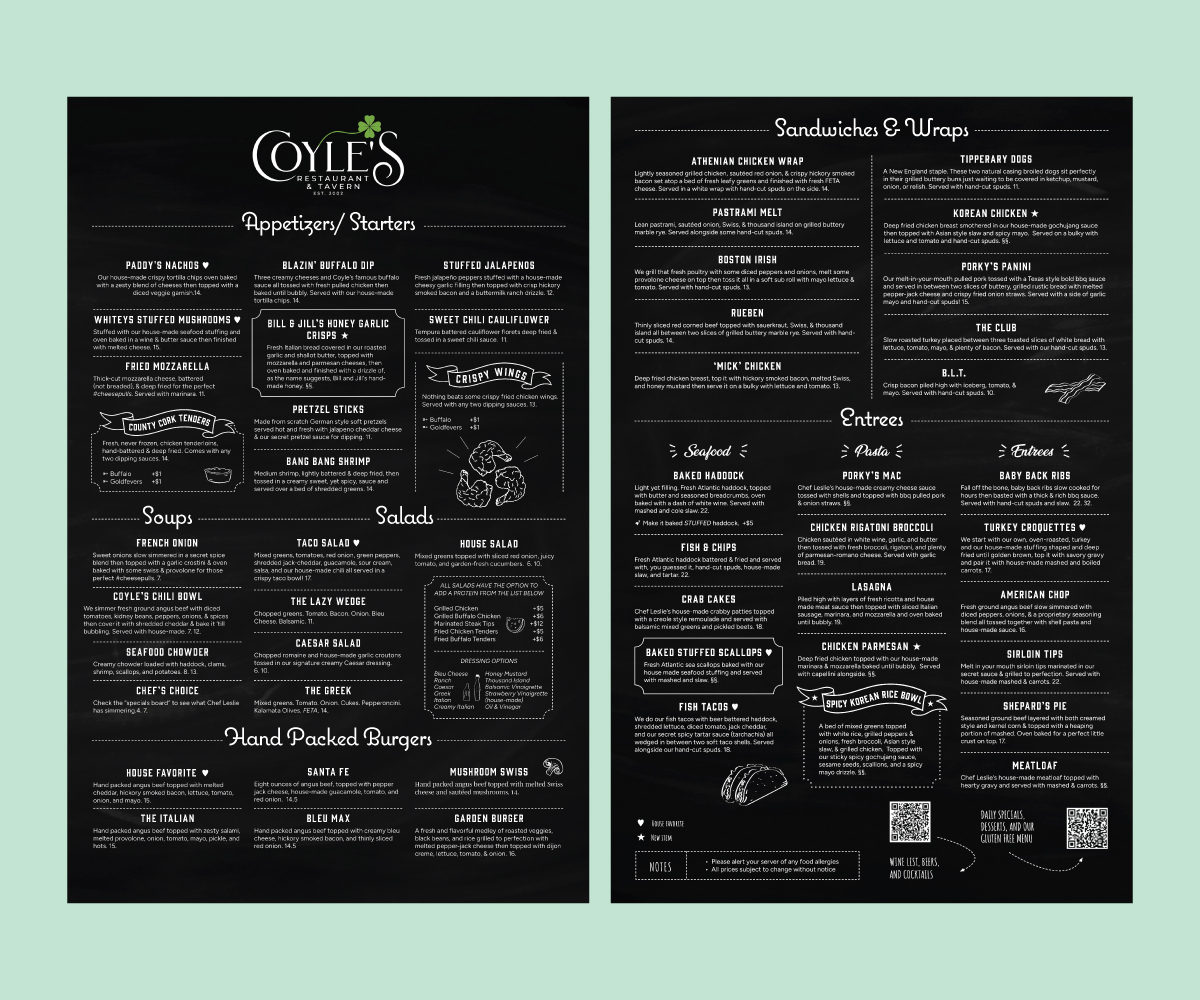 Menu Design by Lilie for this project | Design #33555254