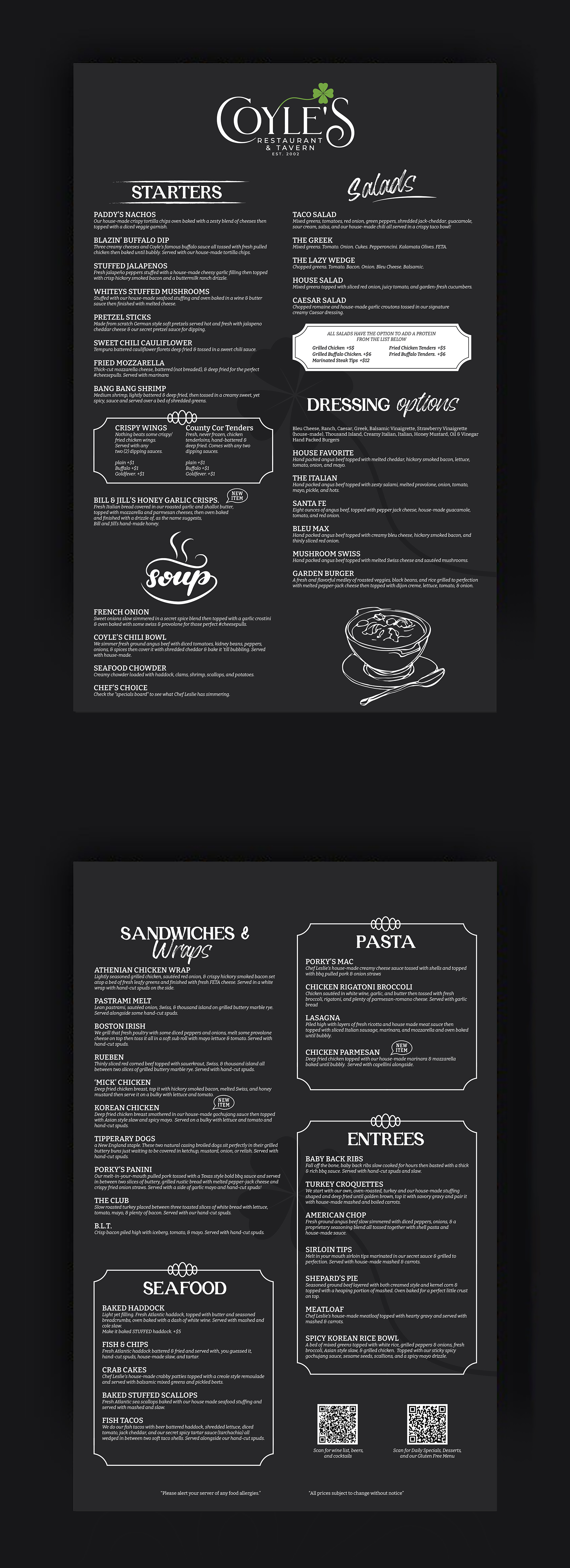 Menu Design by faria24/7 for this project | Design #33540594