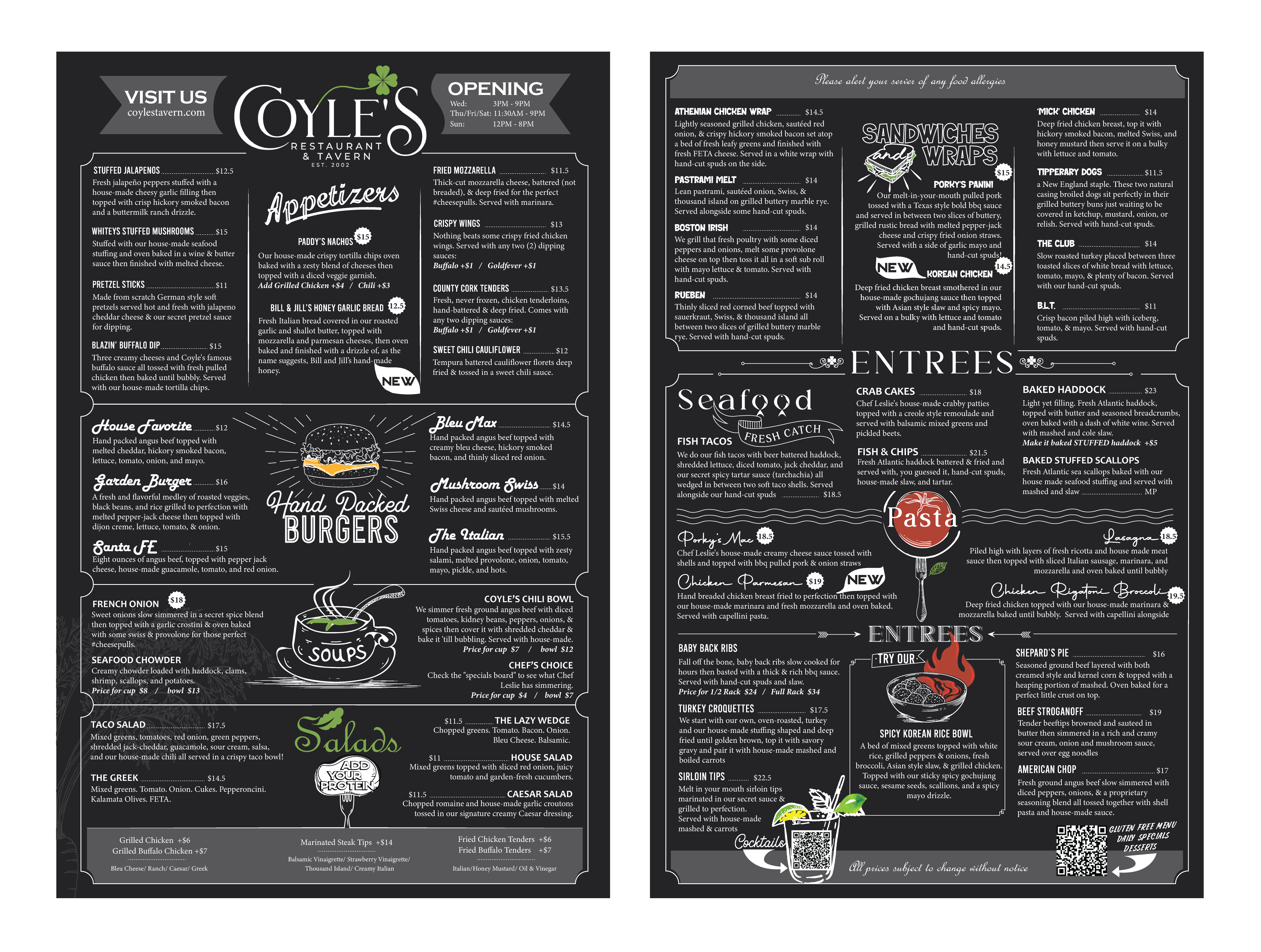 Menu Design by thulet for this project | Design #33675741