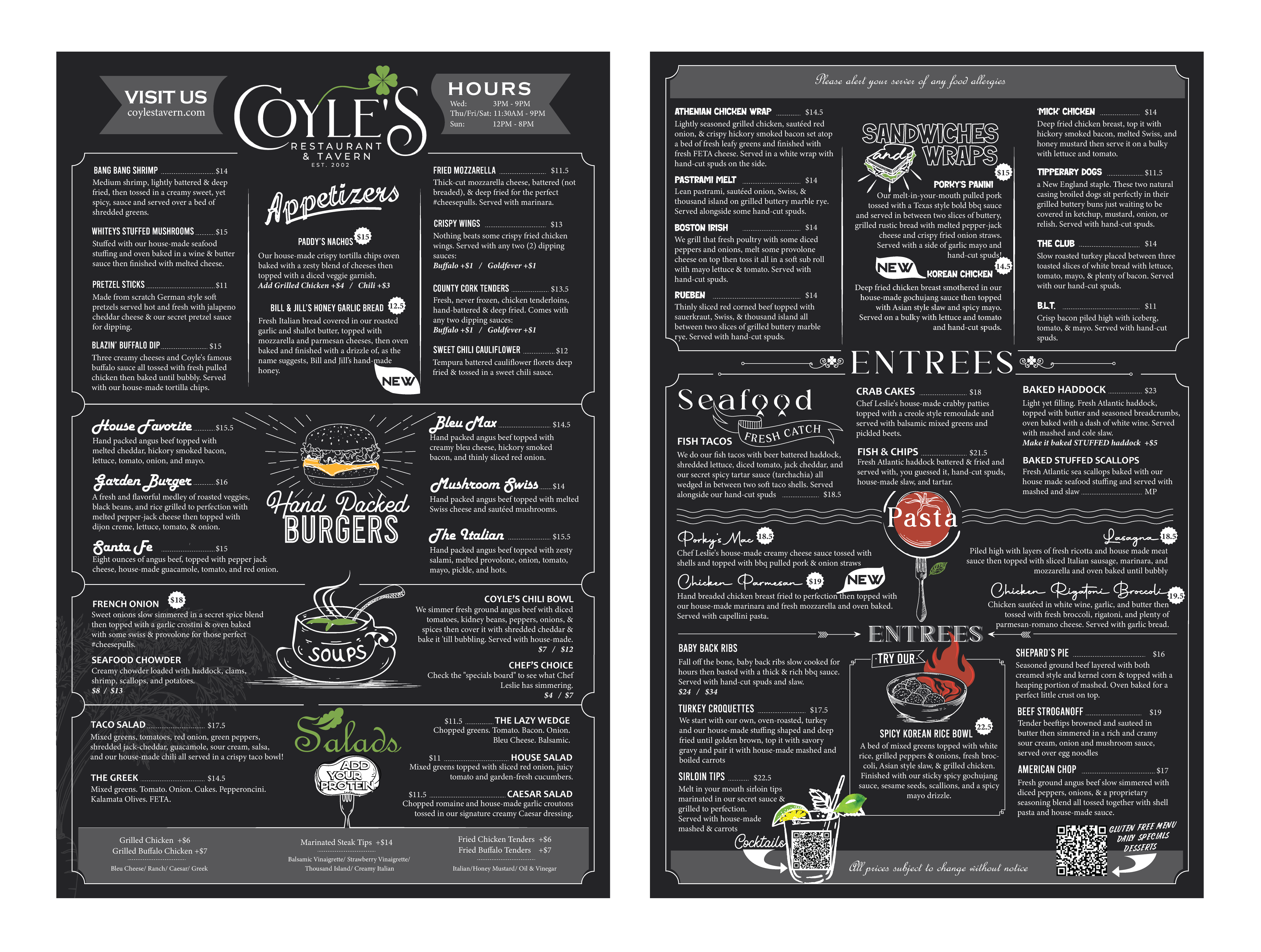 Menu Design by thulet for this project | Design #33699966