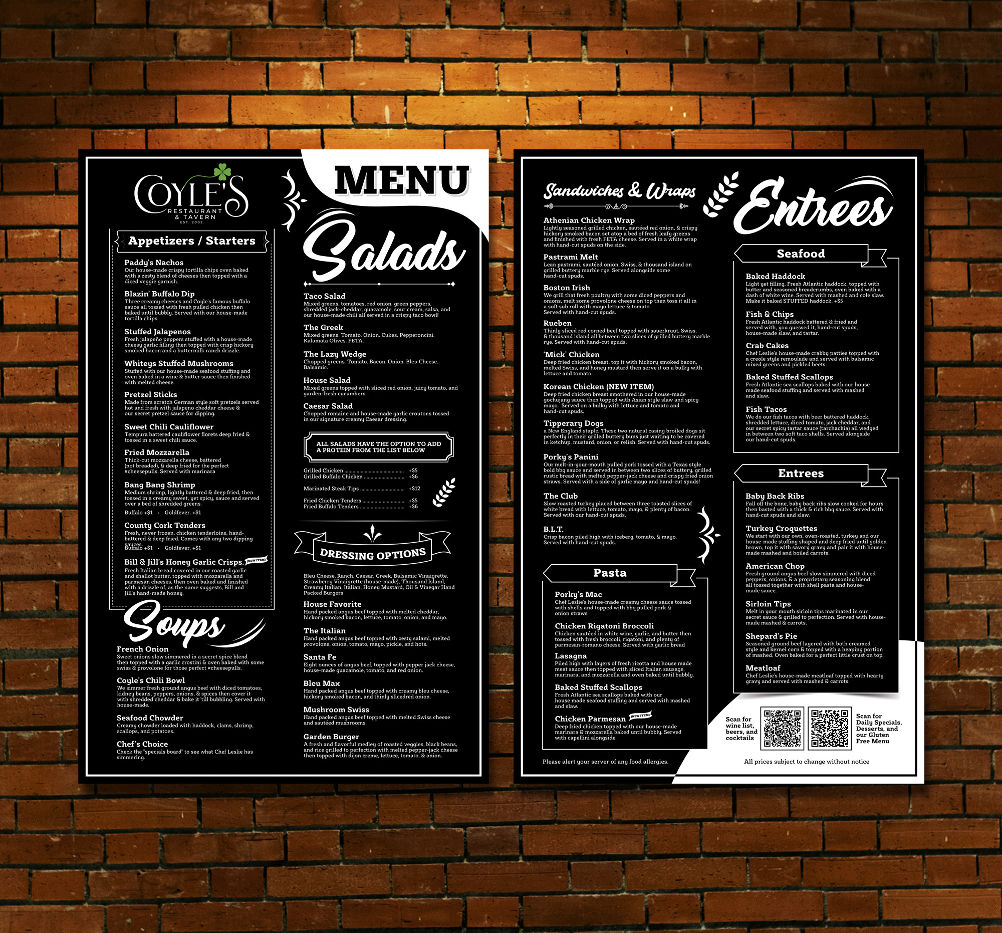 Menu Design by Dzhafir for this project | Design #33560299