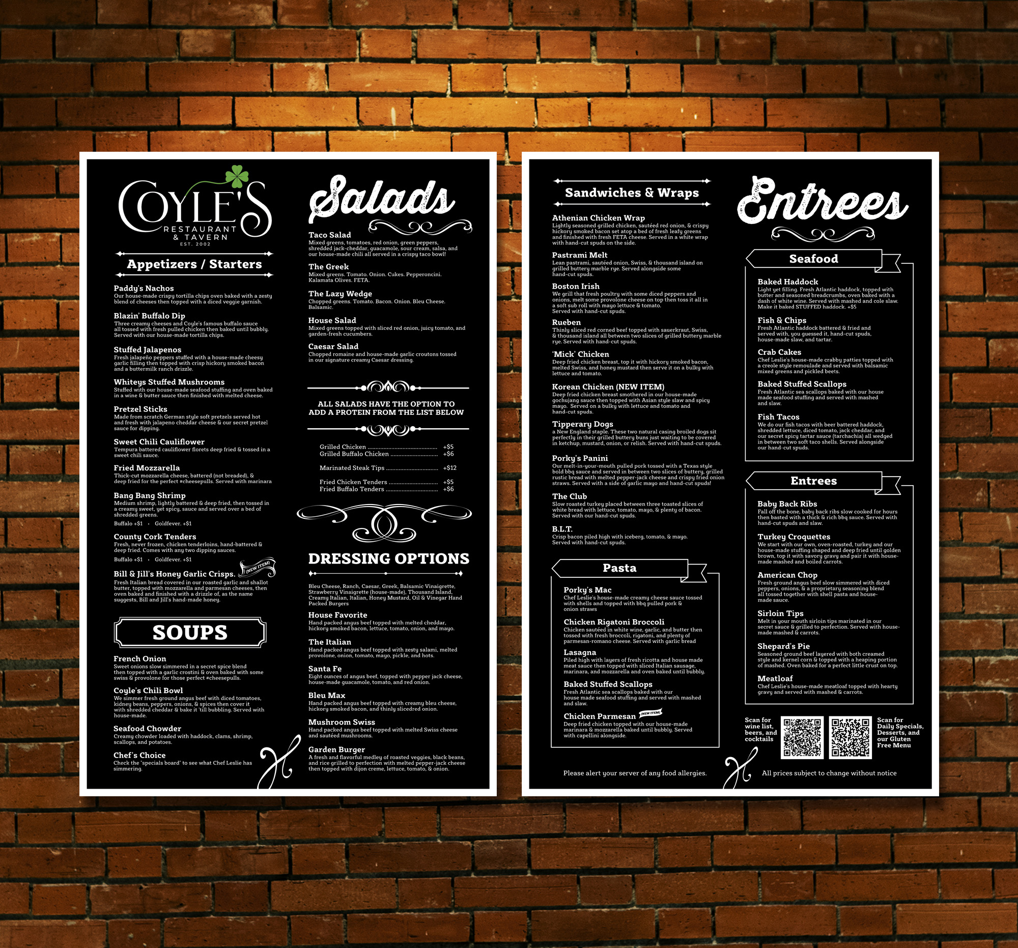 Menu Design by Dzhafir for this project | Design #33560301