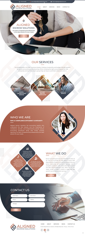 Web Design by pb for Aligned Escrow Solutions | Design: #33536372