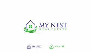 Logo Design by big daddy bojat for My Nest Real Estate | Design: #33590763