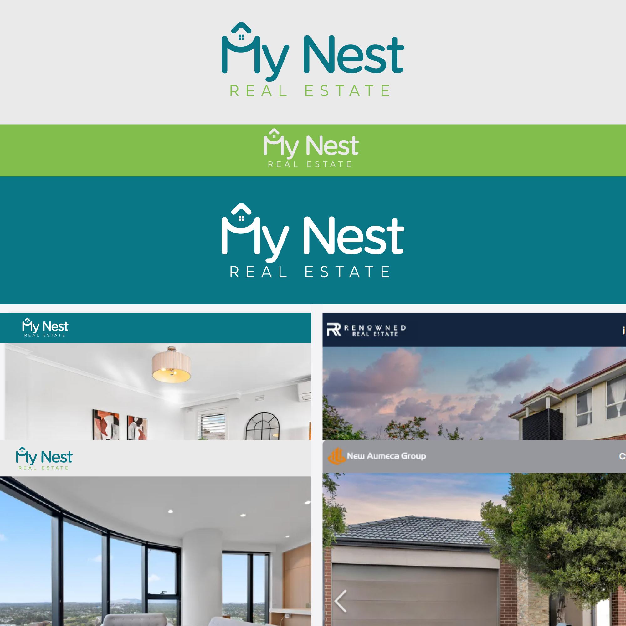 Logo Design by Adnan Bhatti for My Nest Real Estate | Design #33581960
