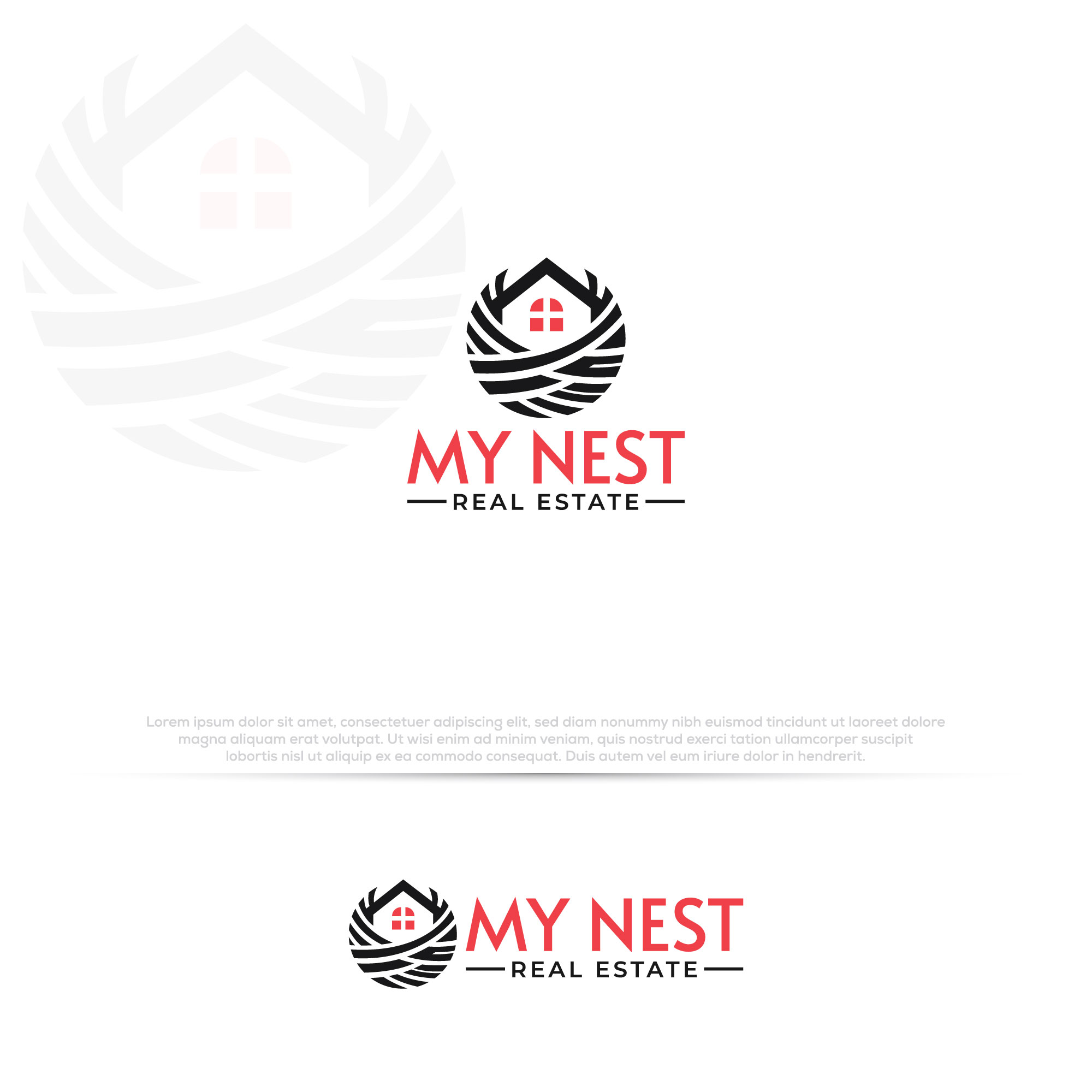 Logo Design by InkPilot_Studio™ for My Nest Real Estate | Design #33545654