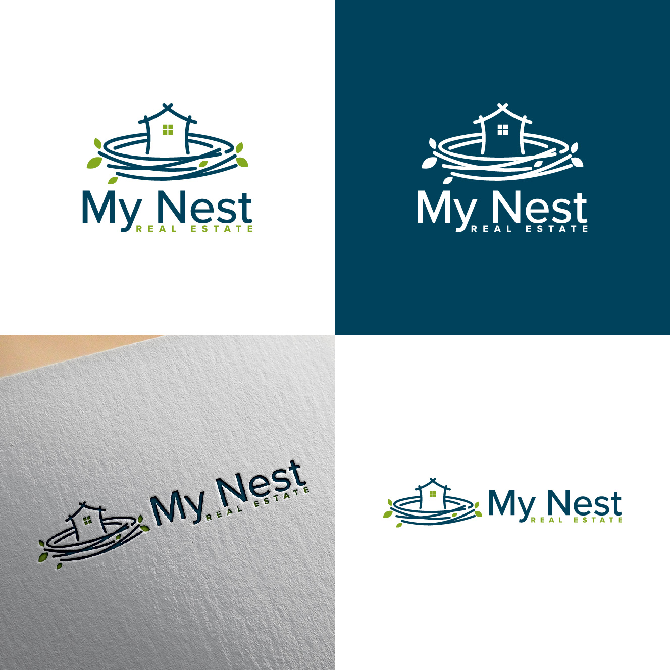 Logo Design by 4tech services for My Nest Real Estate | Design #33540833