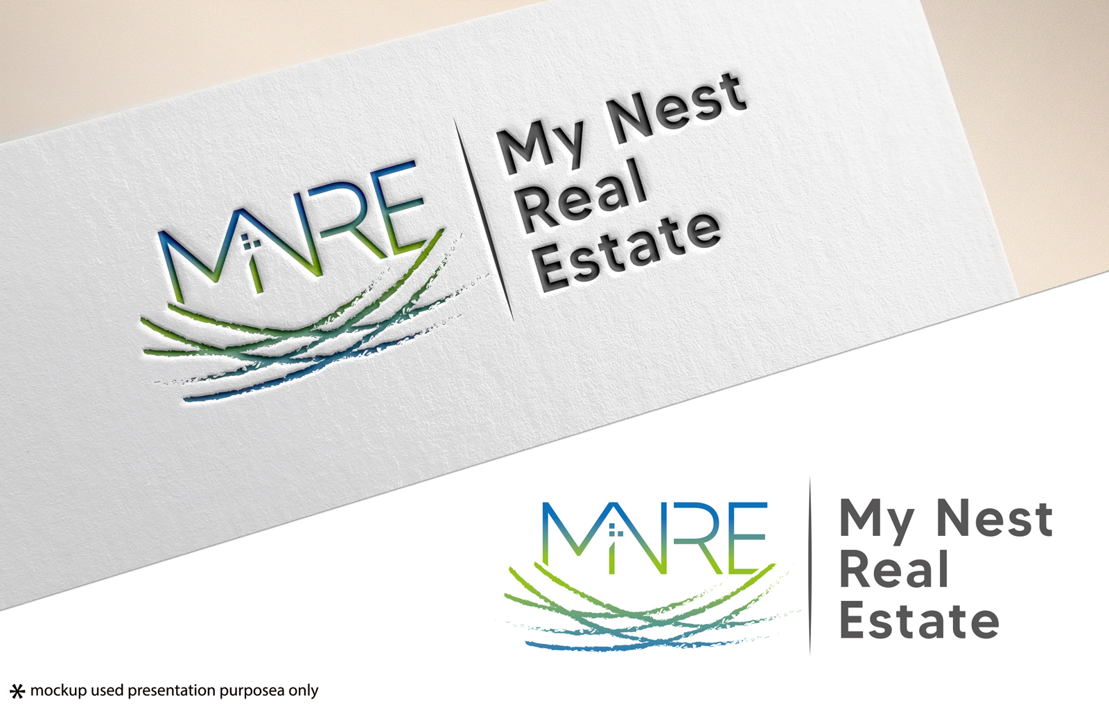 Logo Design by Rubia@ for My Nest Real Estate | Design #33541305