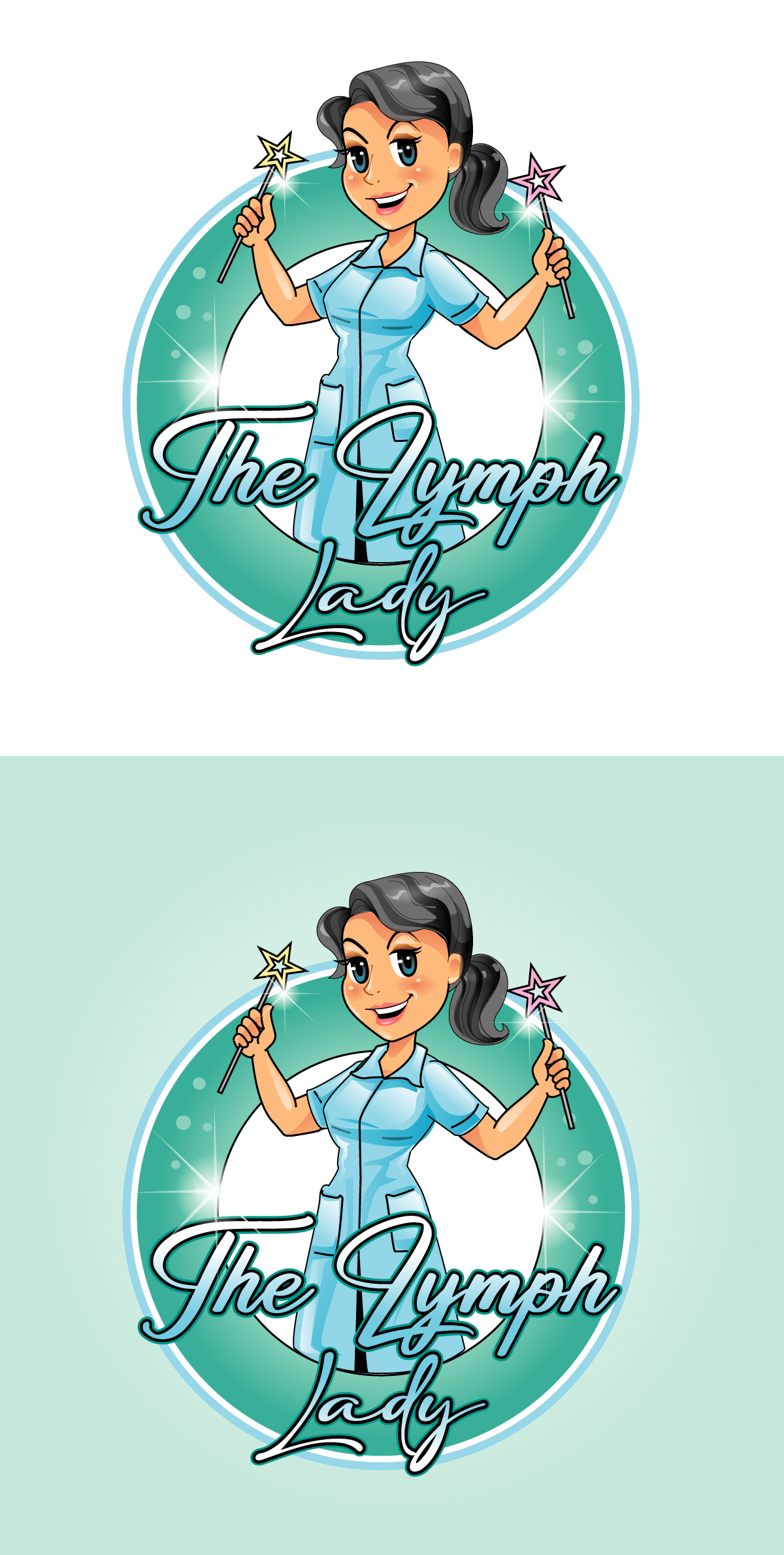 Logo Design by Golden Star for The Lymph Lady | Design #33542771