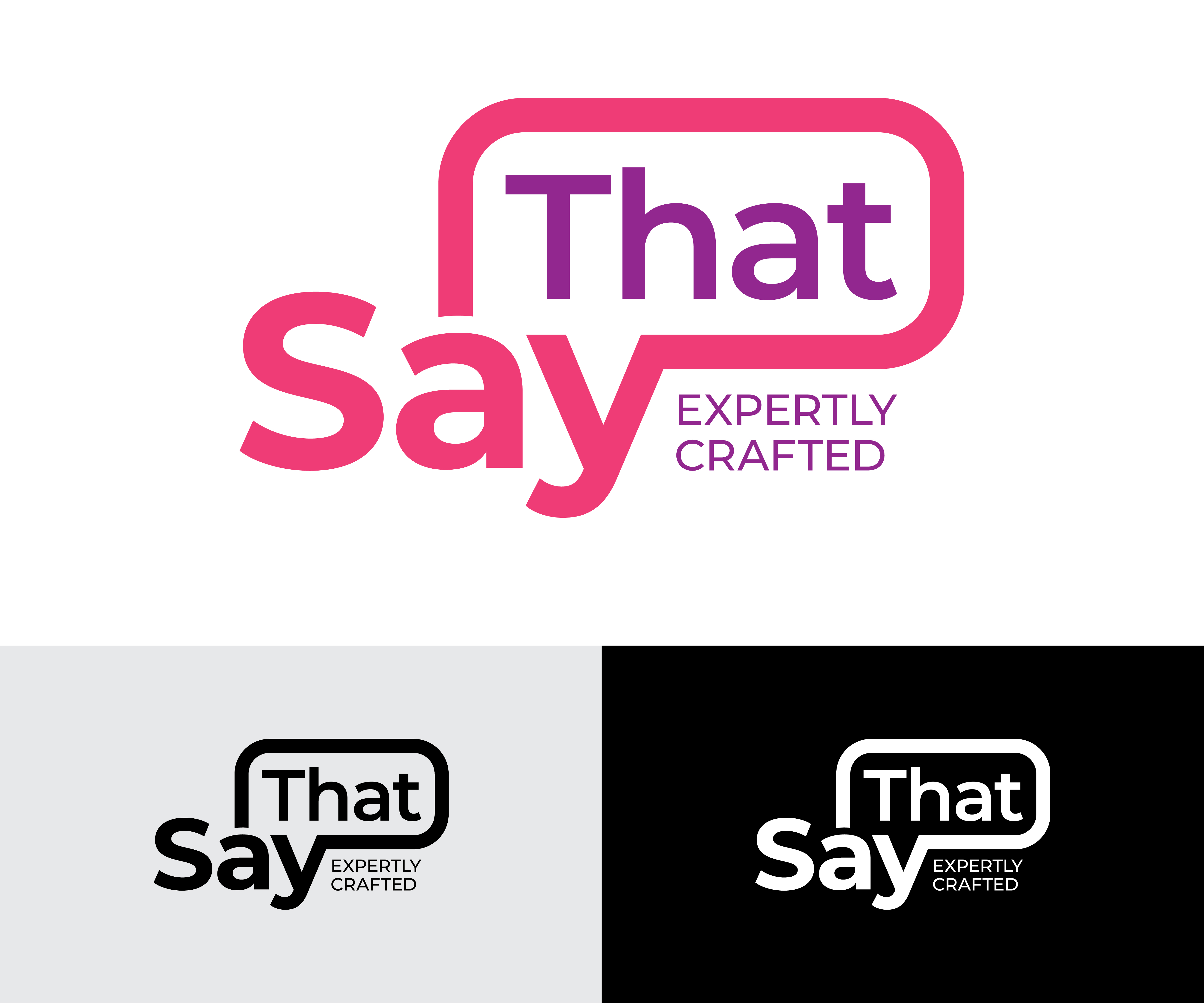 Logo Design by ngupo for Say That | Design #33589528