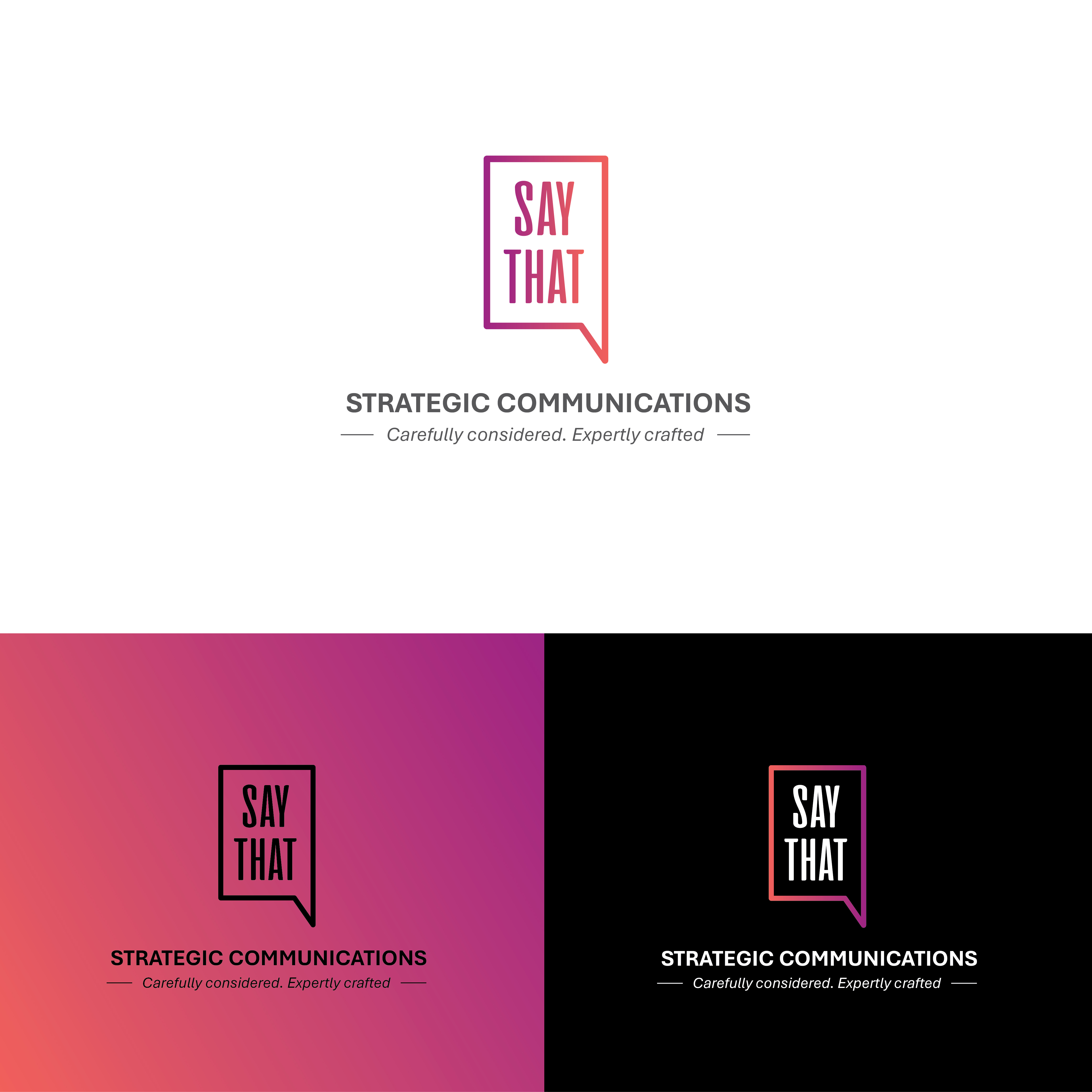 Logo Design by PurpleBoa for Say That | Design #33543720