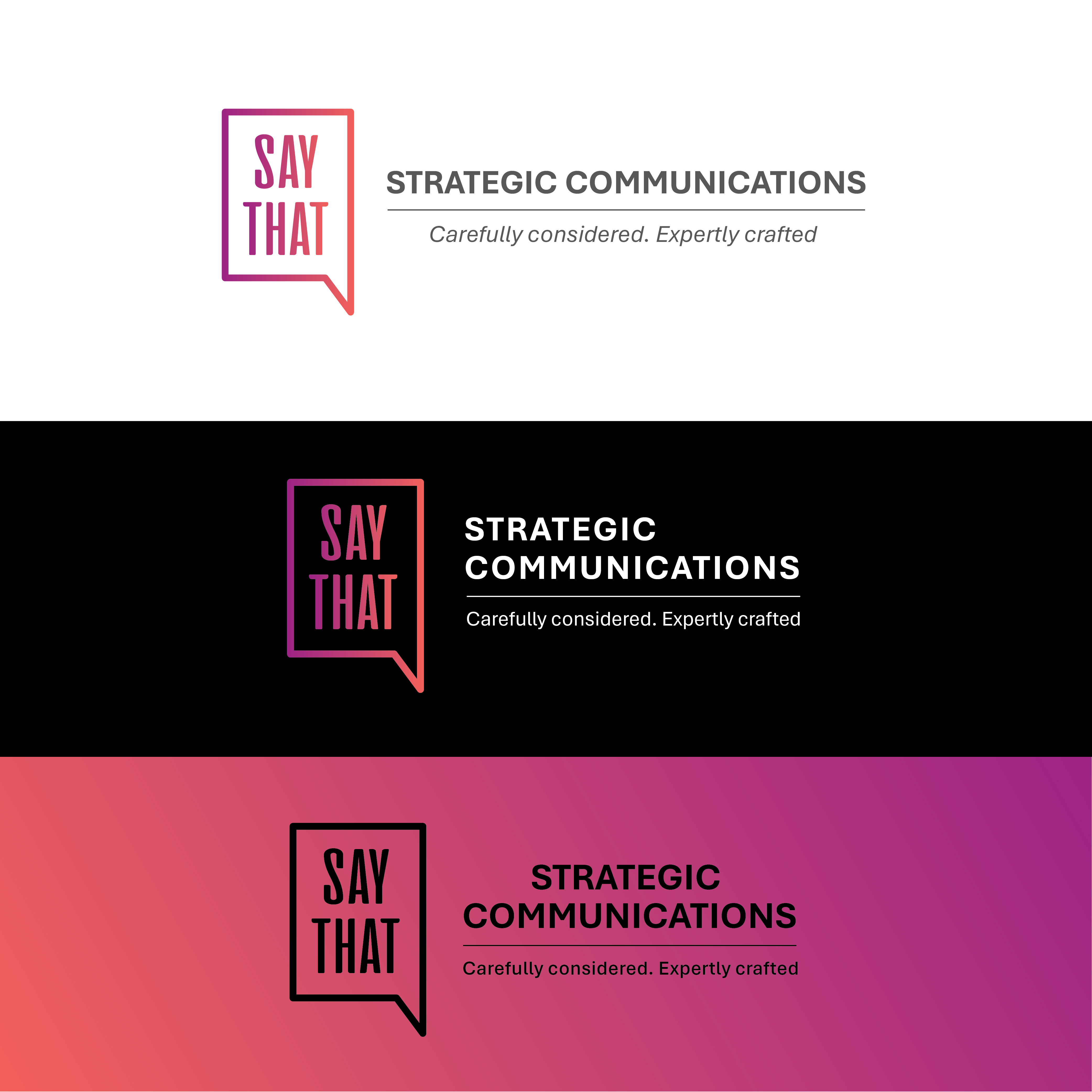 Logo Design by PurpleBoa for Say That | Design #33550936