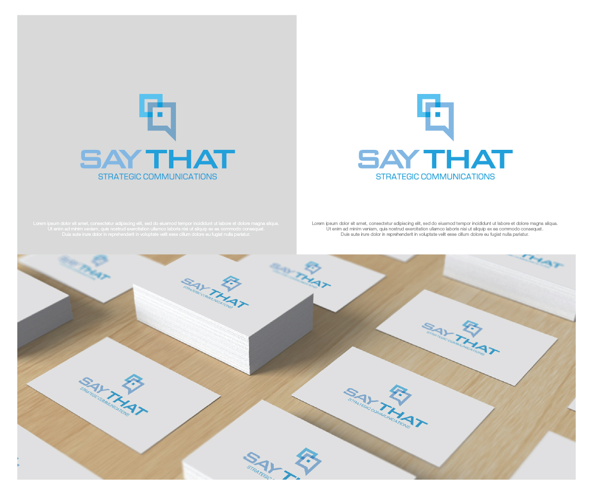 Logo Design by dstudios for Say That | Design #33578080